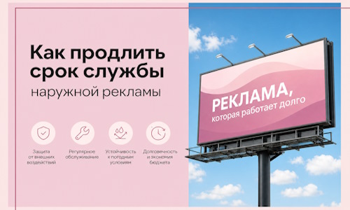 Как продлить срок службы наружной рекламы в Северске