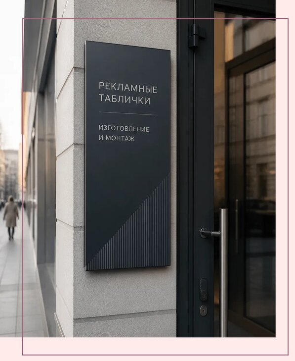 Рекламные таблички в Северске по цене от 4678 р. | Аванза-Свк