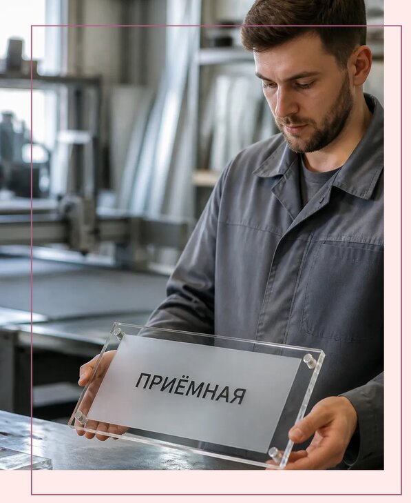 Таблички из оргстекла на заказ в Северске от 4054 р. | Аванза-Свк